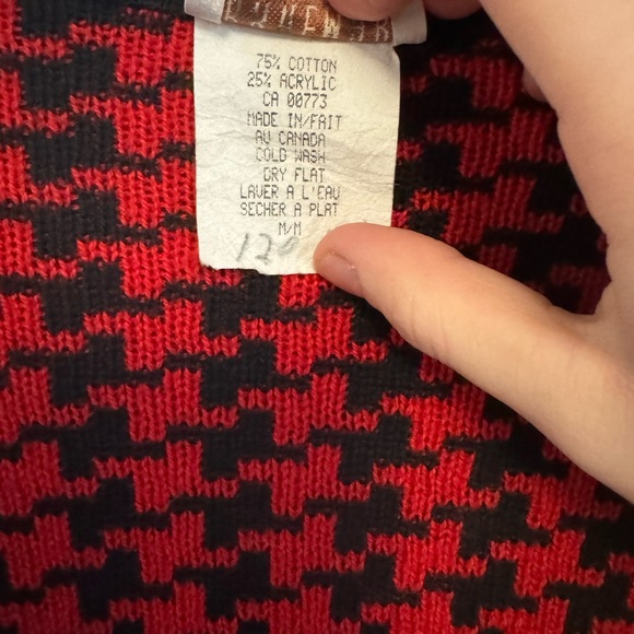 Braemar by Jeremy Scott houndstooth zip cardigan - Picture 7 of 7